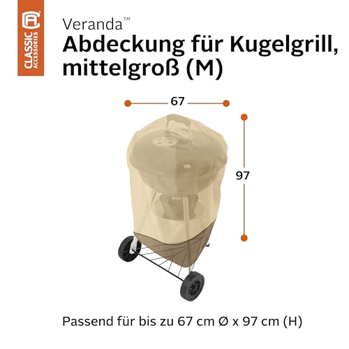 Classic Accessories Veranda Water-Resistant 26.5 Inch Kettle BBQ Grill Cover