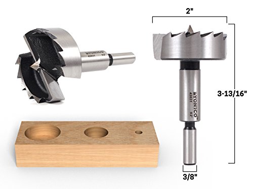 Yonico 43031S 2-Inch Diameter Steel Forstner Drill Bit 3/8-Inch Shank - Image 2
