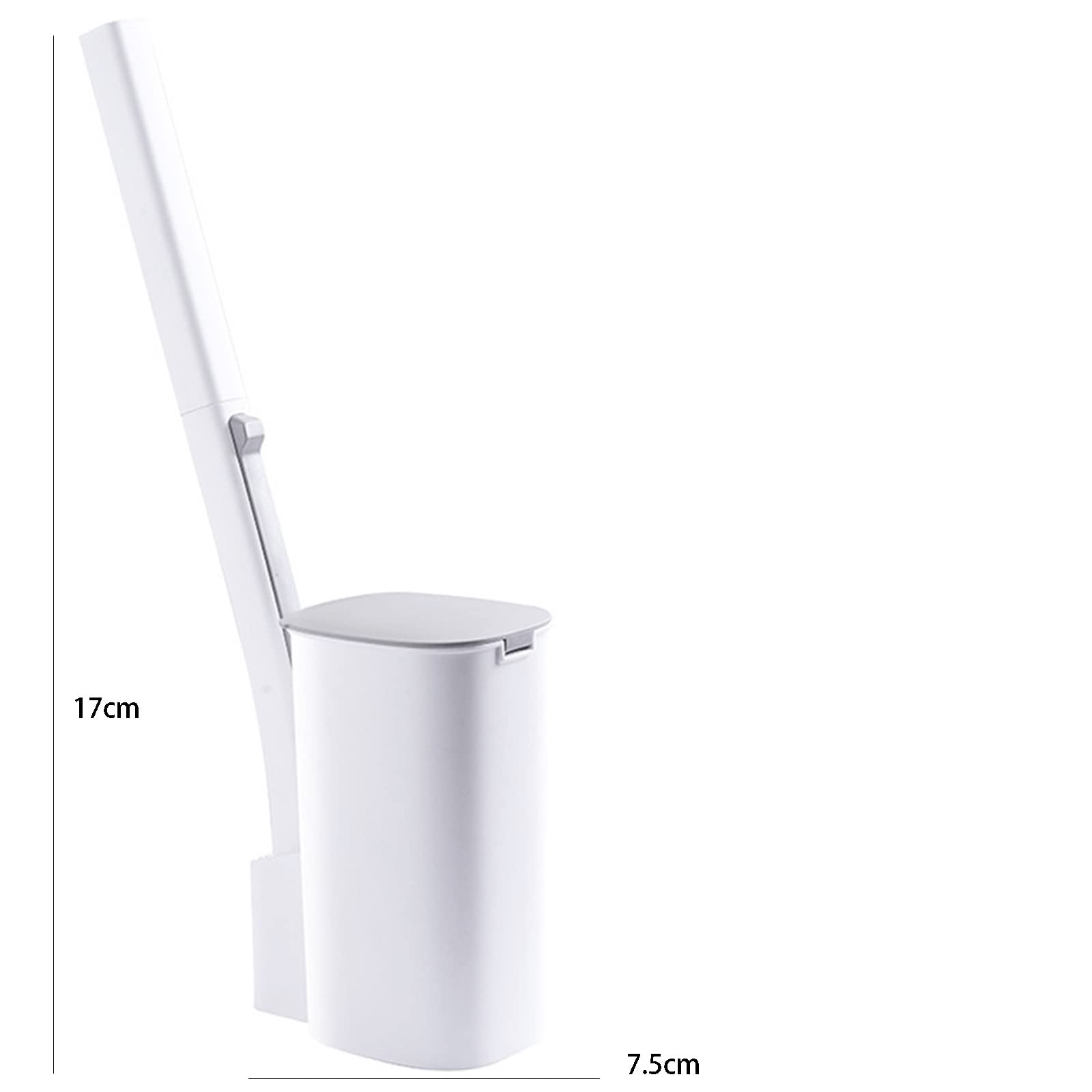 Spazzole igieniche e portabaste per la spazzola per toilette usa e getta con spazzola per pulizia del bagno a manico lungo con accessori per la toilette per la testa di pennello sostituibili