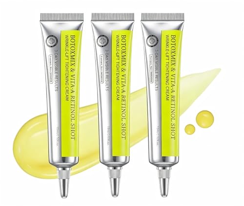 Retinol Shot Wrinkle-Lift Tightening Cream Vita-A Retinol Skincare Booster for Smoother-Looking Skin smooths skin minimizes pores & fine lines for all skin types&Mothers Day Gift 3PCS/set