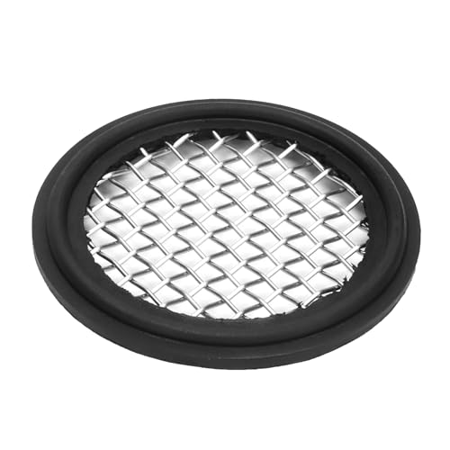 Image of DERNORD 2 Pack 1.5 inch Sanitary Tri-Clamp Gasket Buna-N (NBR) w /Stainless Bonded Type Screen 8 Mesh