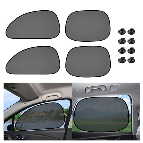4PCS Foldable Car Sun Shade for Side Window,[Summer Essentials] Car