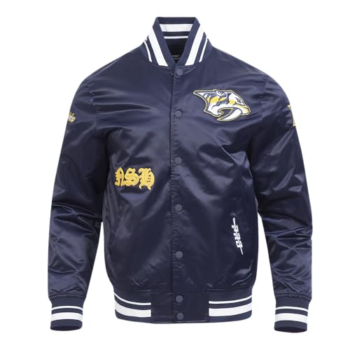 Image of Pro Standard Mens NHL Old English Satin Jacket