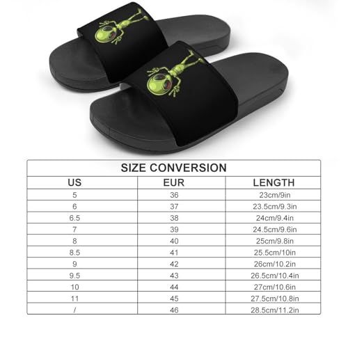 Peace Alien PVC Home Slippers Non-Slip Shower Shoes Casual Bathroom Slippers for Women Men2