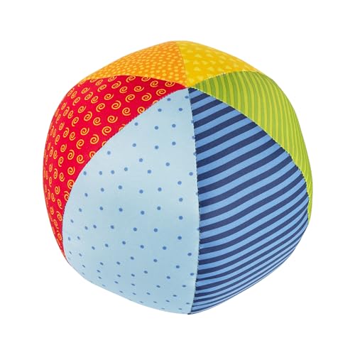 SIGIKID 49581 Softball groß Baby Activity PlayQ Mädchen und Jungen Babyspielzeug empfohlen ab 3 Monaten mehrfarbig, Ball 19 cm