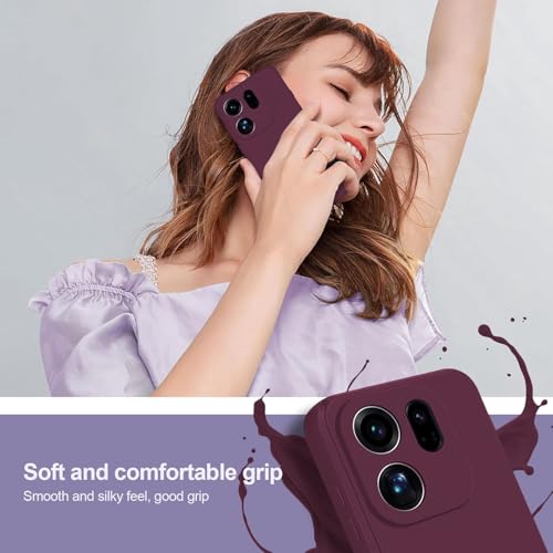 Image of DIZORO Microfiber Candy Back Cover Case for Vivo V70 5G / Vivo V70 Elite 5G Soft Silicone Rubberized Back Cover Case with Camera Protection - Wine