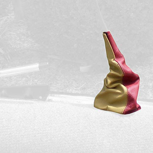 RedlineGoods Shift Boot Compatible with Volkswagen Beetle 1955-77. Tailor Made - not Universal. Genuine top-Grade Italian Black Leather with Black Thread