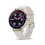 Garmin Venu 3S, Smartwatch AMOLED 1,2", Cassa 41mm, Microfono e Speaker, Musica, Pay, +30 App sport, GPS, Cardio, SpO2, Autonomia 10 giorni (Ivory & Soft Gold) (Ricondizionato)