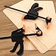 GBACHOOSE 12 Stück Schraubzwingen set mit Spannweite 110x195MM, 4-Zoll Schraubzwinge für präzises Fixieren, Holzbearbeitung präzises Fixieren von Holzwerkstücken