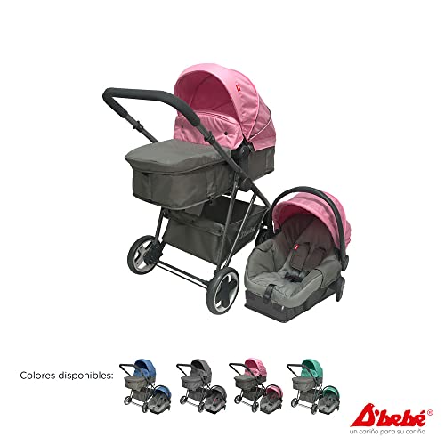D´BEBÉ - Carriola Travel System Queen - Carriola Multifuncional - Ideal para Bebés Recién Nacidos y hasta los 4 años -...