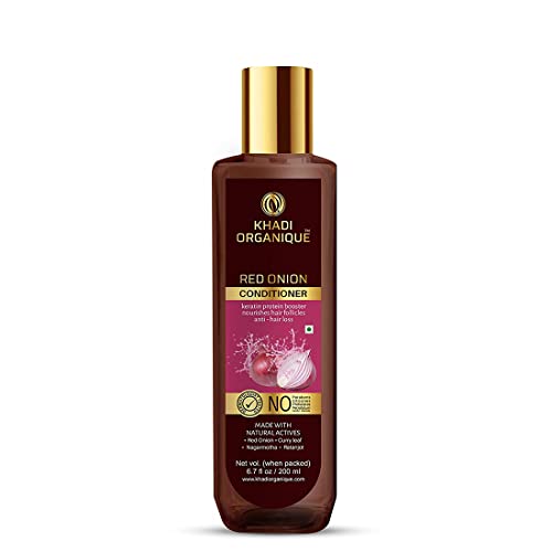 Image of Organique Red Onion Hair Oil, Cleanser & Conditioner Hair Care Kit For Hir Growth Control Hair Fall, Dandruff & Repairs Damaged Hairs (Pack of 3) 600 ml