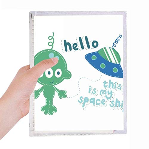 Carnet à spirales Hello Alien rechargeable Universe And Alien format A5