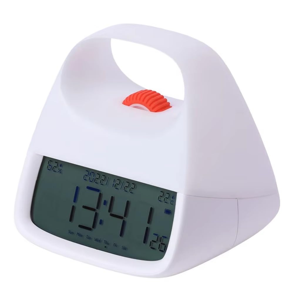 CTRLZS 2-In-1 Charging Clock Portable Desktop Decoration Simple Household Design
