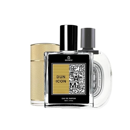Image of Dun icon + Tam Perfume | SRK's Perfume with Premium Woody & Spicy Scent with Smooth Amber, Leather & Citrus Notes - Long Lasting Perfume for Men & Women - 50ml