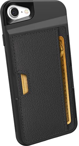 Smartish iPhone SE Wallet Case - Wallet Slayer Vol. 2 [Slim + Protective + Grip] Credit Card Holder for Apple iPhone SE 2022/2020 & iPhone 7/8 - Black Tie Affair