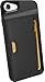 Silk iPhone 7/8 Wallet Case - Q CARD CASE [Slim Protective Kickstand CM4 Grip Cover] - "Wallet Slayer Vol.2" - Black Onyx