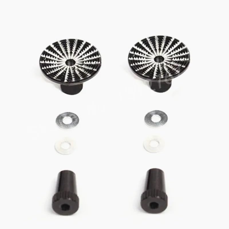 hGiesXgyN CNC Aluminium M3 3mm Thumb Stick Umbrella Thumbstick For FU/JR Controller Transmitter RC Helicopter Airplane Car Quadcopter(Nero)