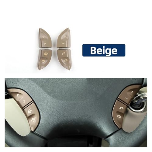 Boutons Volant W220 S430 S500 Beige, Commande de Commutation Multifonction Benz - 4