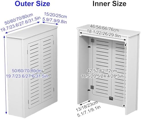 Radiator Cover for Home - 2-Door Heating Cabinet Shelf, Easy to Clean, Stylish Design for Living Room, Bathroom, & Bedroom, Hides Messy Pipes (31.5x31.5x7.9 in)