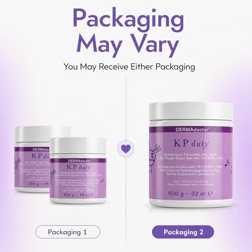 Image of DERMAdoctor KP Bump Eraser Body Scrub with 10% AHAs + PHAs for Keratosis Pilaris, Dry, Rough, and Bumpy Skin, Dermatologist Formulated Exfoliating Body Scrub with Glycolic and Lactic acids - 32 oz