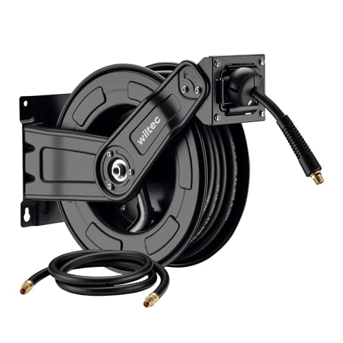 Wiltec Druckluft Schlauchtrommel 15 m, automatische...