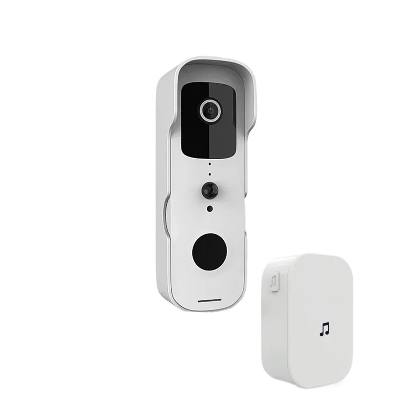 Inteligentny Wideodomofon Wodoodporny Z Noktowizorem, Kamerą 1080P FHD, Cyfrowym Wideodomofonem, WIFI 2.4G, Dzwonkiem Tuya Ostry PodgląD Na żYwo(1X Doorbell)