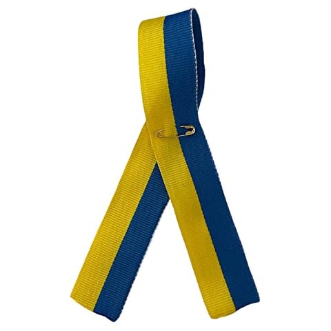 Ukraine Flag Patriotic 30 Cm Ribbon with Pin for Lapel Made in Ukraine Cover