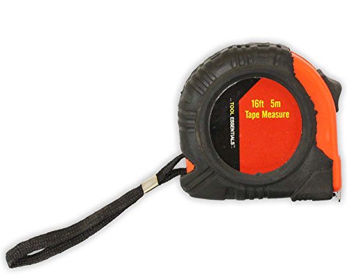 PRECISE 16 Foot (4.9 m) Tape Measure | Mint Green with Slip-Resistant Rubber | Yellow/Red Tape with Black Markings | Brake Button & Belt Clip image 5
