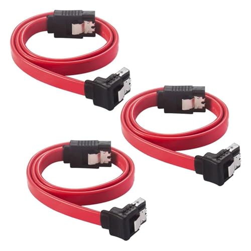 Cable SATA 7 Pin 0.5m con ángulo 90° y switch metálico