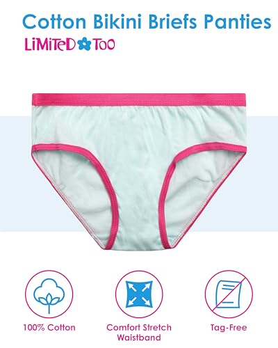 Limited Too Girls’ Underwear – 10 Pack Cotton Bikini Briefs Panties (Size: 4-12)3