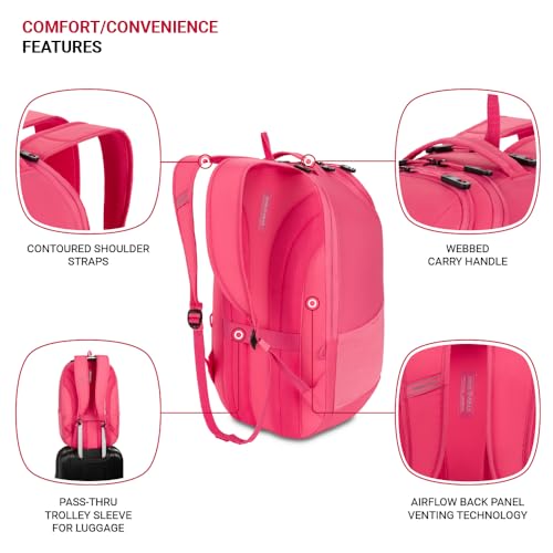 Image of SwissGear 8119 Laptop Backpack, Fits up to 17-Inch Laptop, Pink