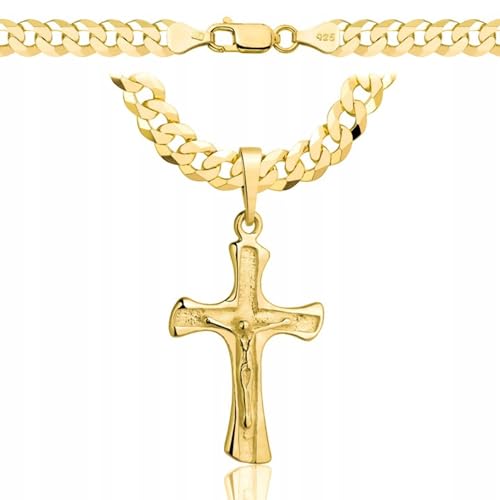 Amor Luxury Collana in Oro da Uomo a Croce 585