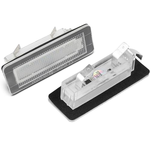 Luce LED per Targa Auto CANBUS Senza Errori - Lampada Posteriore Impermeabile Luce Bianca - Compatible for Benz Smart Fortwo Coupe Convertible 450 451 - Confezione da 2 Pezzi