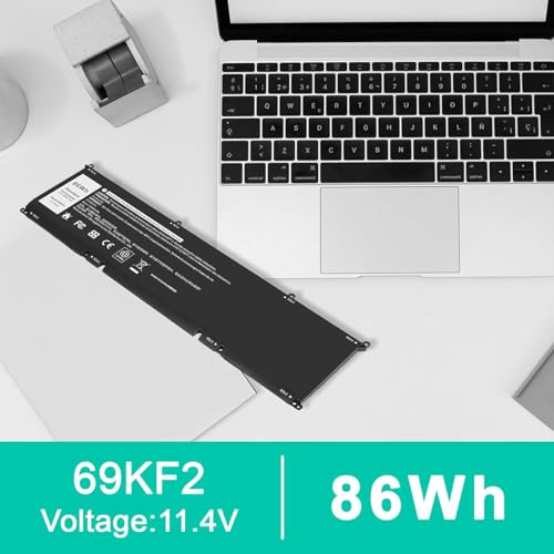 Image of 86Wh 69KF2 Battery for Dell XPS 15 9500 9510 9520 Precision 5550 5560 5570 Alieware M15 M17 R3 R4,G15 5510 5511 5515 5520 5521,G7 7500,Inspiron 7510 7610 P87F P91F P45E p100f 70N2F 11.4V (69KF2)