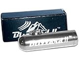 Zum Dosieren von Schnupftabak Dosierer aus Leichtmetall, Länge 50mm, Farbe ALUMINIUM Anthrazit