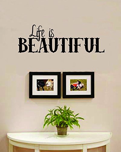 Life is Beautiful vinilo vinilo vinilo pegatinas de pared frases palabras decoración arte letras arte arte arte arte arte arte arte arte arte arte