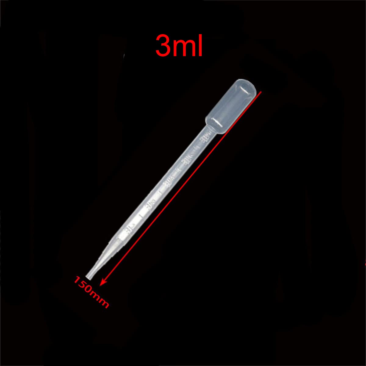 50 Pipette Di Plastica Da 3ml - Contagocce Per Liquidi, Oli Essenziali E Laboratorio - Foto 11