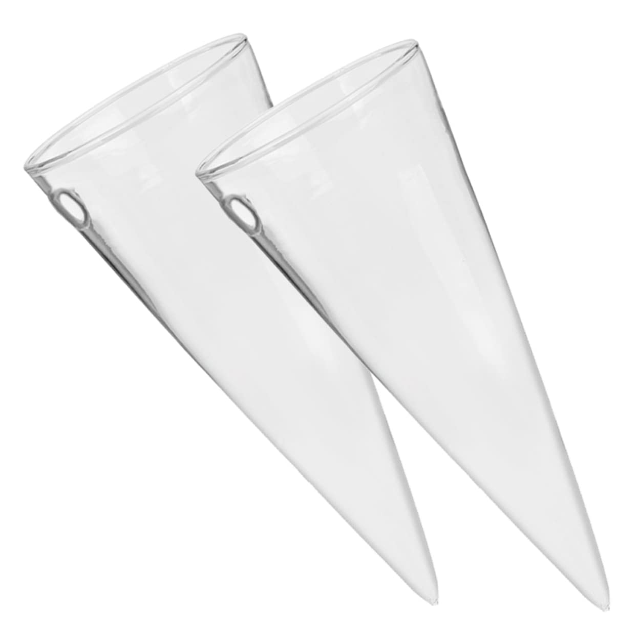 IMIKEYA 4 Ensembles Vase Mural Bourgeon Décorations D'aquarium Tubulaire Décoration D'intérieur Centres De Table Cintres pour Plantes Mur Intérieur Usine Transparent Un Verre 2 Pièces * 4