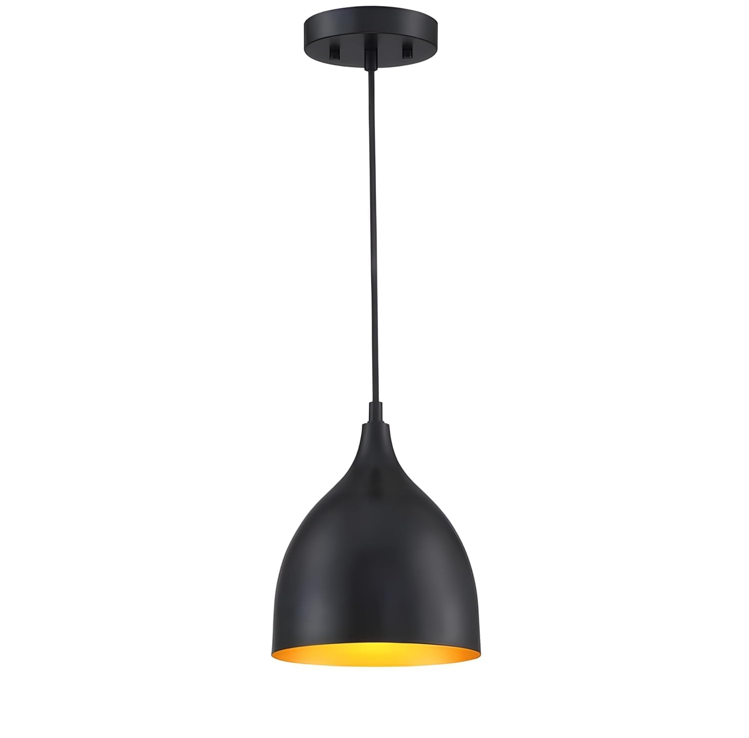 Classic Hanging Pendant Light for Living Room Bedroom Dining Area, Modern Metal Ceiling Light with Geometric Cut Design for Home Decor (Bulb Not Included)-image-24