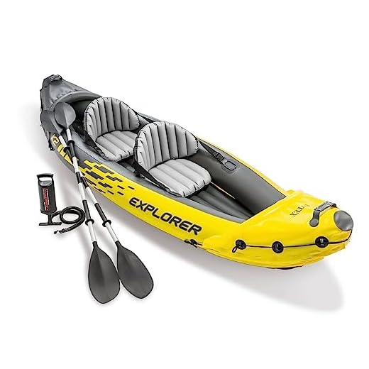 Intex 68307NP - Kayak hinchable Explorer K2 con 2 remos 312 x 91 x 51cm. Ideal para 2 personas