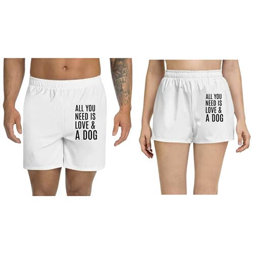 Men and Women Printed Regular fit Casual Polyester Couple White Shorts (ZPOD-0007695-set-XL_ms)-image-40