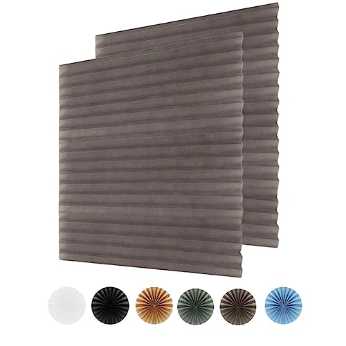 La mejor comparación de Persianas de Papel disponible en línea. 46 2 persianas temporales para ventana, sin cables, autoadhesivas, plisadas, persianas de papel para ventanas, puertas, tela no tejida, sin taladro, para oficina en casa, fácil de...