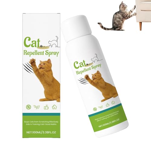 dzqad Spray per Impedire i dei Gatti,100ml Anti Rosicchiamento - Protezione Tappeti Interni Dissuasore Animali Domestici - per Cuccioli Gattini Tappeto Divano Pelle Piante Minzione Urina Marcatura