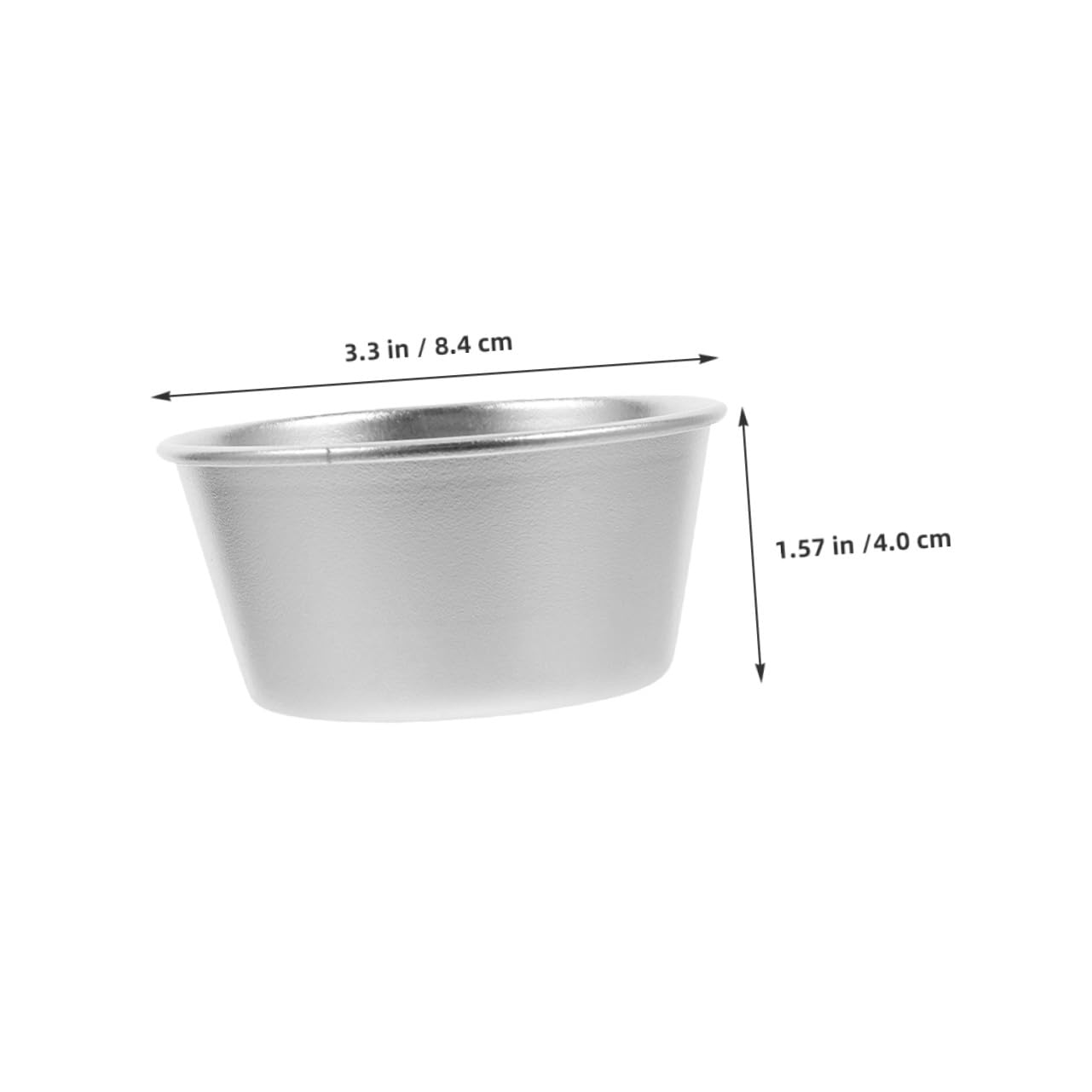 NOLITOY Molde para Tartas Redondo 8piezas de Acero al Carbono Plata | Antiadherente, Tamaño Mini, Distribución Uniforme del Calor, para Repostería Casera y Meriendas