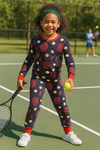 A&J DESIGN Boys Pajama Sets, 100% Cotton 2-Piece Sport Theme Pjs Set3