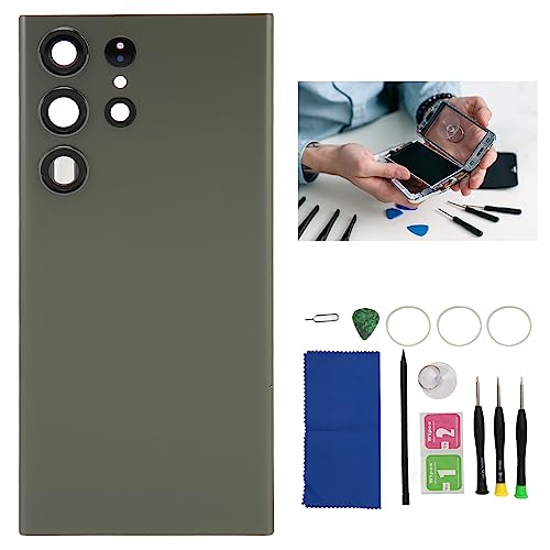 Rankomu S23 Ultra Bakre Glas Skydd med Kameralins - Grön