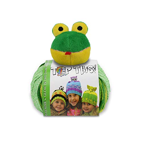 DMC DMCTTY16.FR Top This GlowInThe Dark Frog Yarn Kit