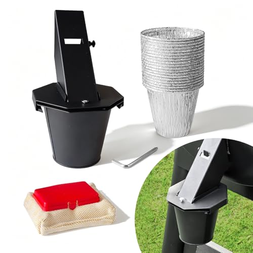 Grease Bucket Compatible with Traeger 20-Pack 60 oz Liners + Brush