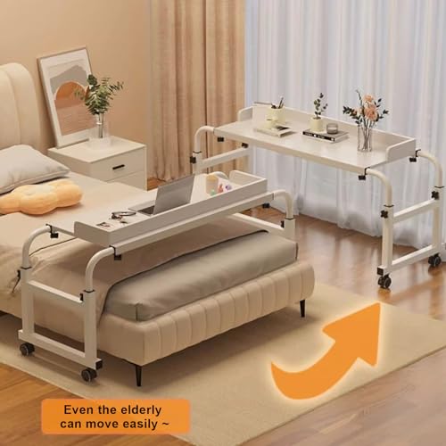 Bureau d'ordinateur sur lit ajustable pour soulager le dos, table médicale mobile - 2