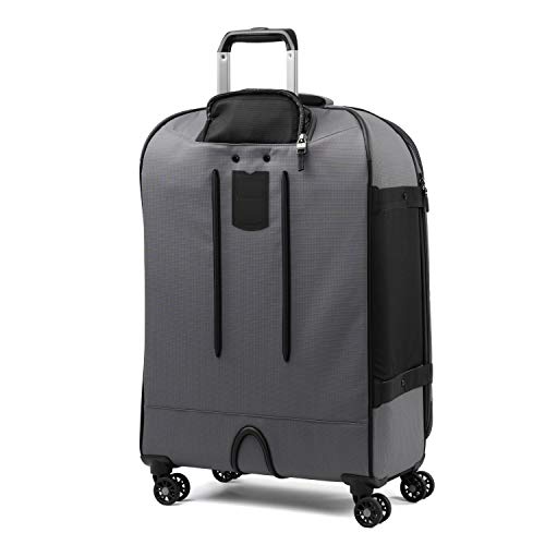 Image of Travelpro Bold Softside Expandable Check in Spinner Luggage, Check in 26-Inch, Grey /Black